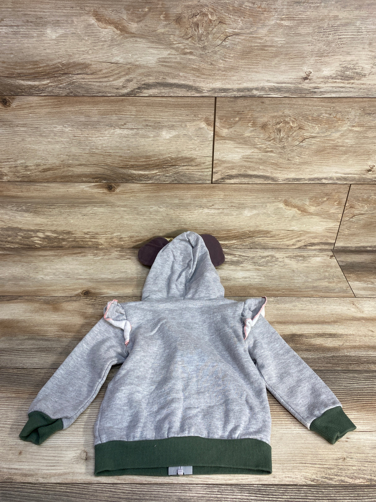 Disney Minnie Mouse Full Zip Jacket Grey sz 2T