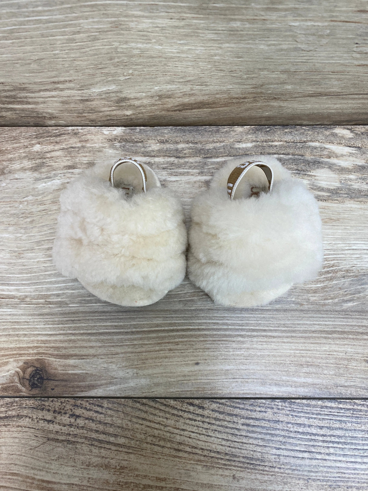 UGG Fluff Yeah Slides Ivory sz 0c/1c