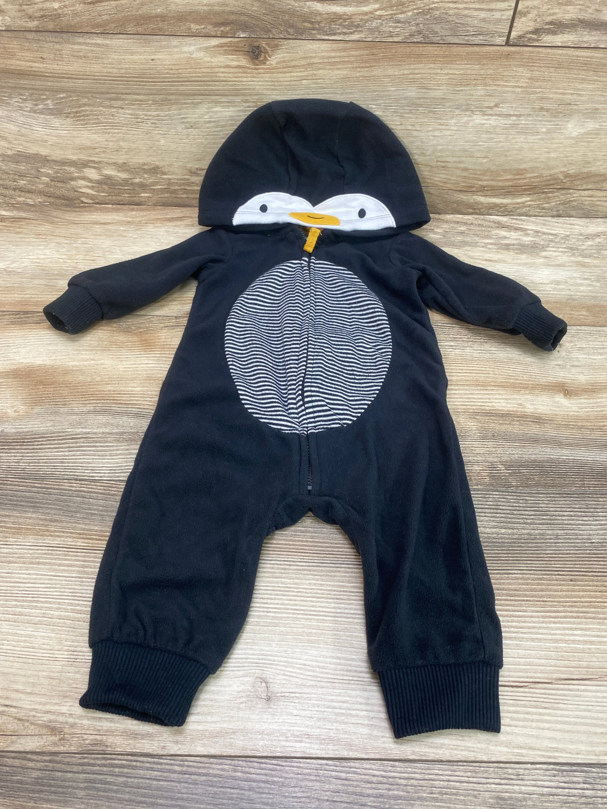 Carter's Hooded Fleece Coverall Black sz 6m