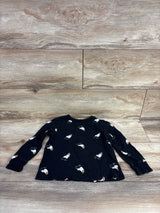 Old Navy Ghost Print Long Sleeve Shirt Black sz 4T