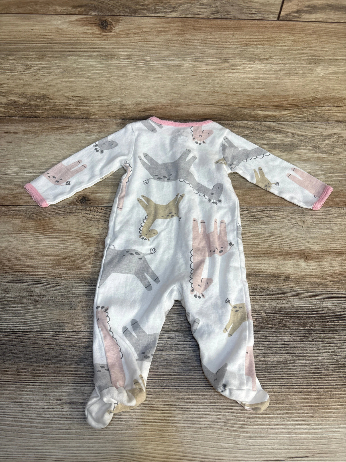 Carter's Giraffe Sleeper White sz 3m