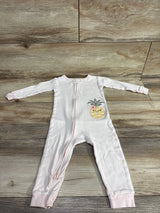 Carter's Striped Pineapple Sleeper Pink sz 18m