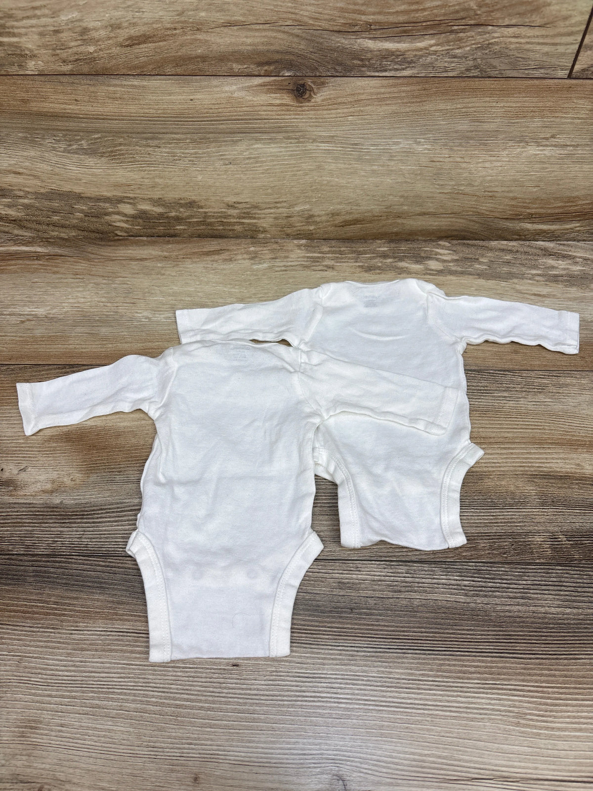 Gerber 2pk Bodysuits White sz Newborn