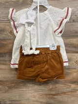 NEW Haute Hippie 3pc Layette Set White sz 12m