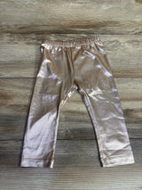 Baby Gap Metallic Pull On Pants Rose Gold sz 12-18m