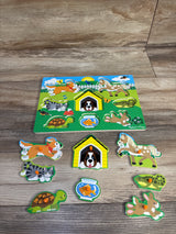 Melissa & Doug Wooden Peg Puzzle - Pets 8pc