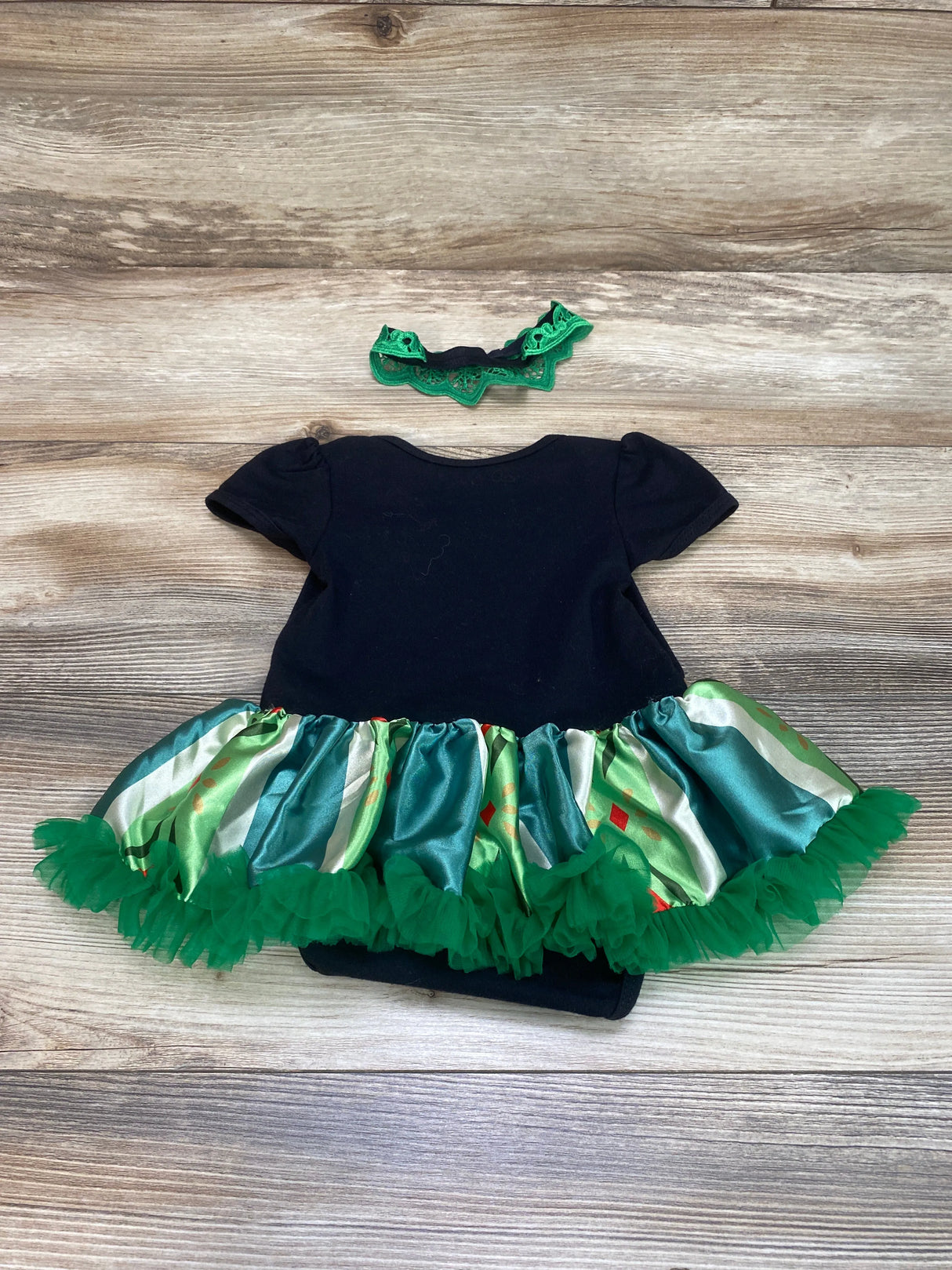 Frozen Anna Tutu Bodysuit Dress w/Headband sz 3-6m