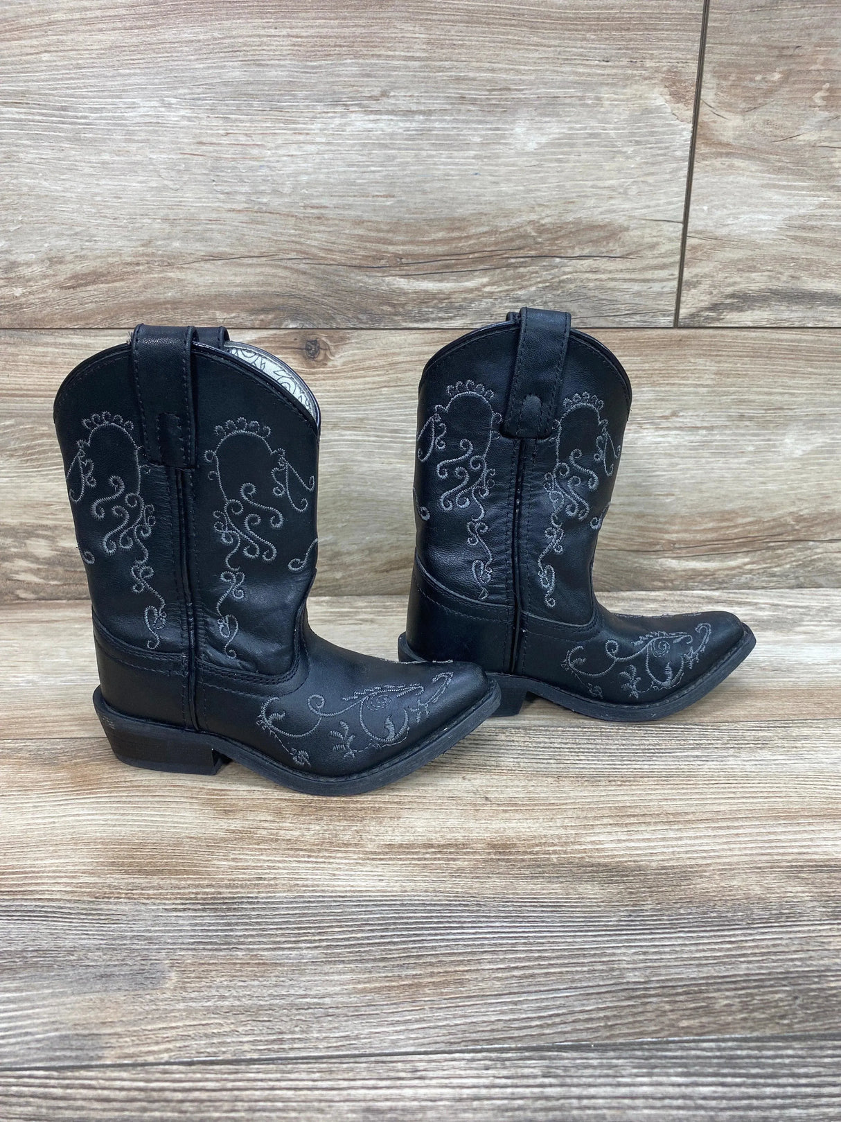 Smokey Mountain Jolene Snip Toe Western Boots Black sz 10c - Me 'n Mommy To Be