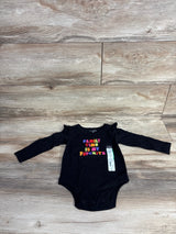 NEW Okie Dokie 'Family Time is My Favorite' Bodysuit Black sz 18m