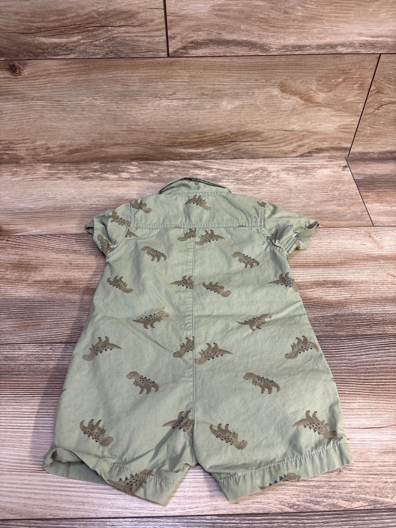 Carter's Polo Shortie Romper Green sz 9m
