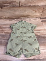 Carter's Polo Shortie Romper Green sz 9m
