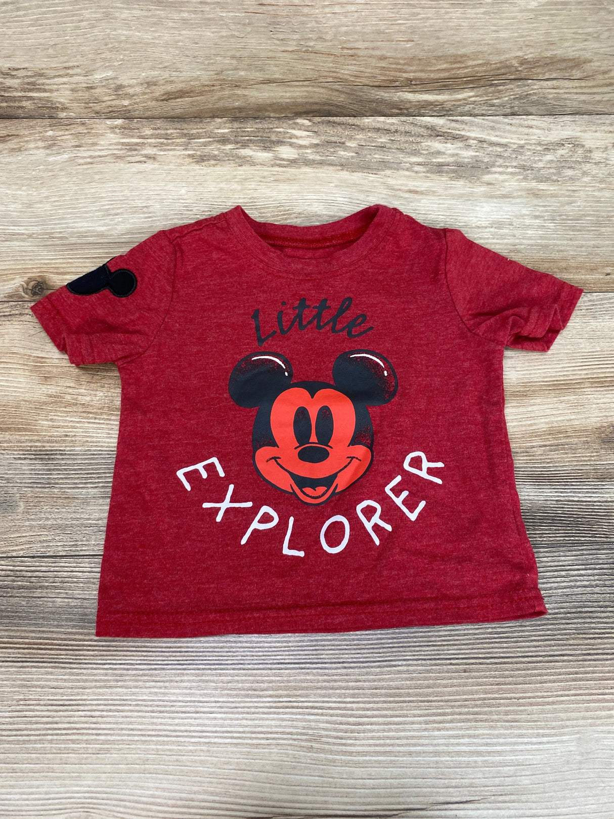 Disney Baby Mickey Mouse Little Explorer Shirt Red sz 12m