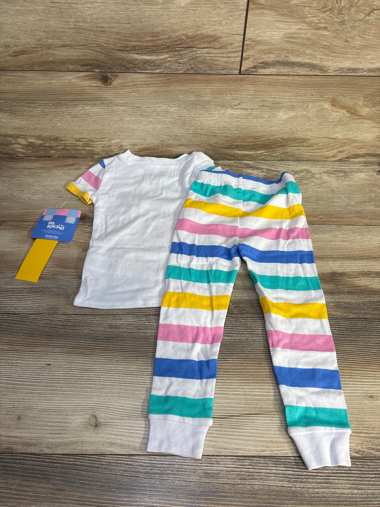 NEW Ms Rachel 2pc Pajama Set White sz 3T