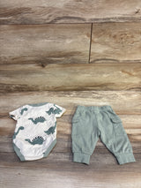 Baby Essentials 2pc Bodysuit & Pants Set Beige sz 3m