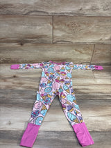 Little Sleepies Sweet Treats Bamboo Convertible Sleeper Pink sz 6-12m