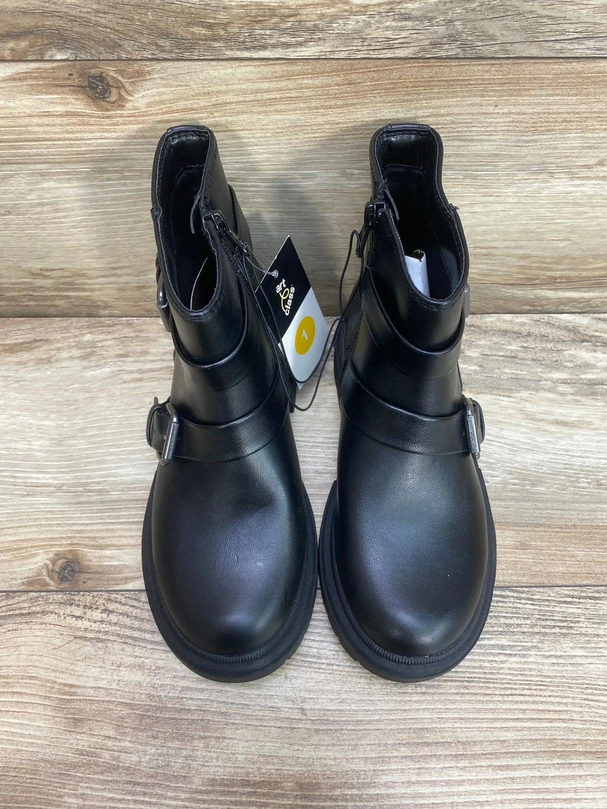 NEW Art Class Cadi Moto Boots Black Sz 1Y - Me n Mommy To Be