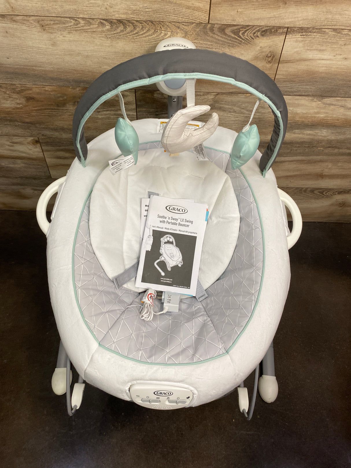 NEW Graco Soothe 'n Sway LX Swing w/ Portable Bouncer in Derby