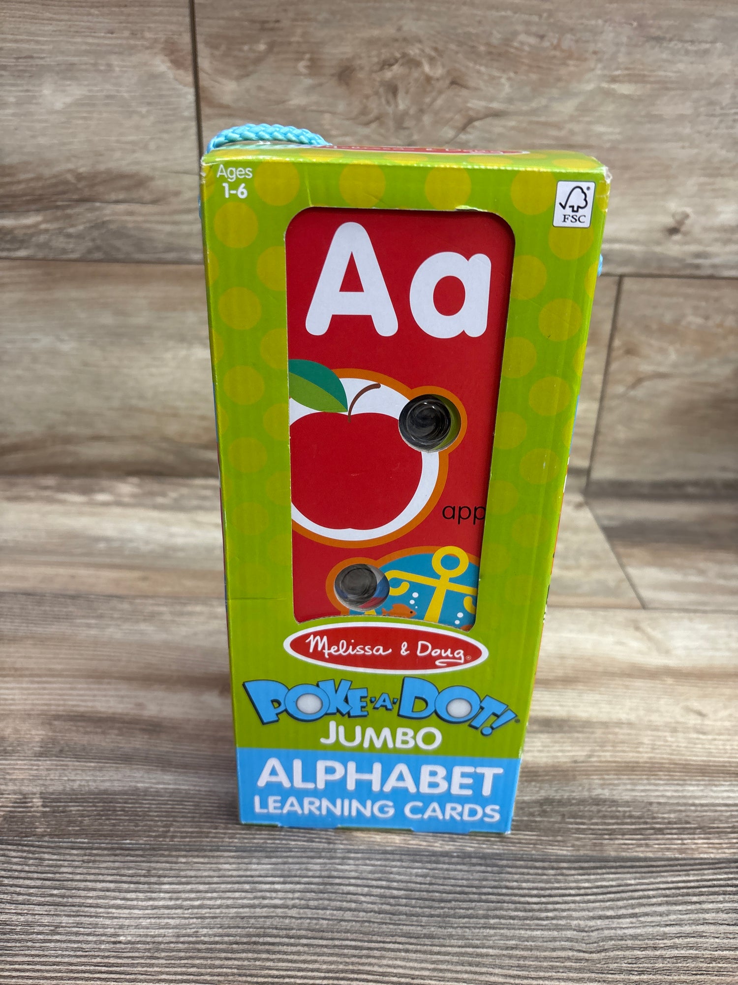 NEW Melissa & Doug Poke-a-Dot! Alphabet Jumbo Learning Cards