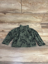 Children's Place Dinosaur 1/4 Zip Fleece Jacket Green sz 12-18m
