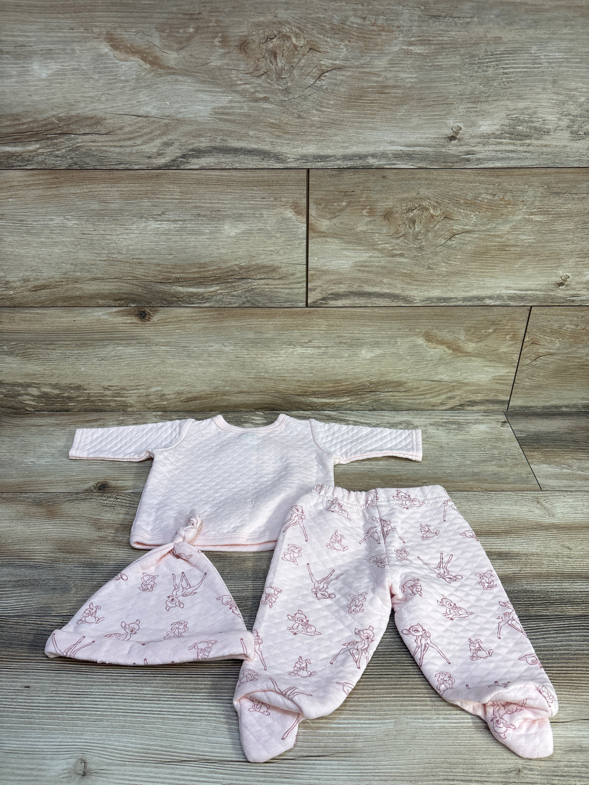 Disney Baby 3pc Bambi Quilted Set Pink sz 3m
