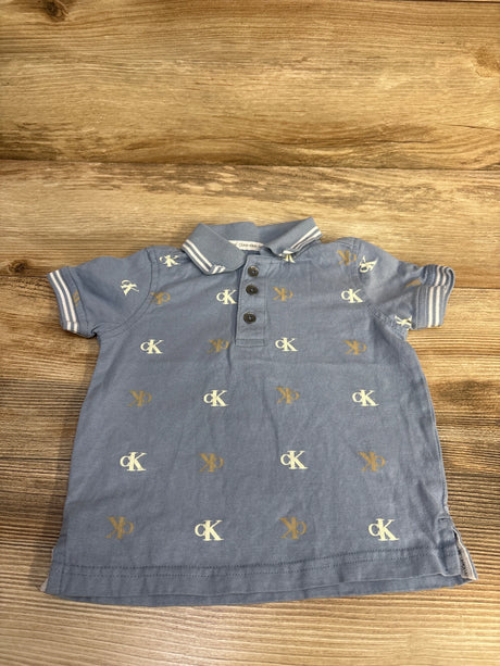 Calvin Klein Jeans Polo Shirt Blue sz 12m - Me n Mommy To Be