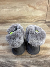 First Steps Soft Sole Faux Fur Boots Grey sz 1/2c