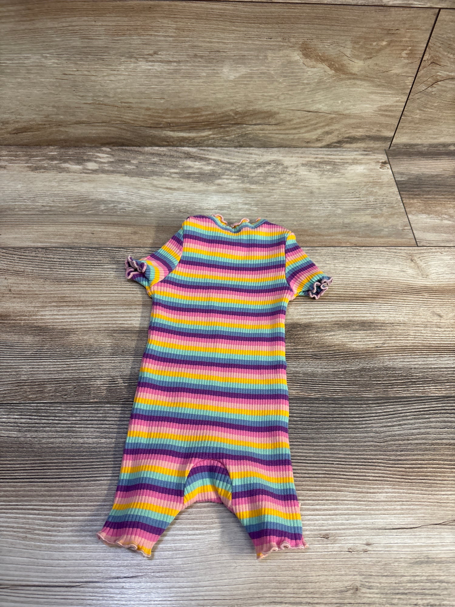 Shein Plucky Daisy Ribbed Shortie Romper Multicolor sz Newborn