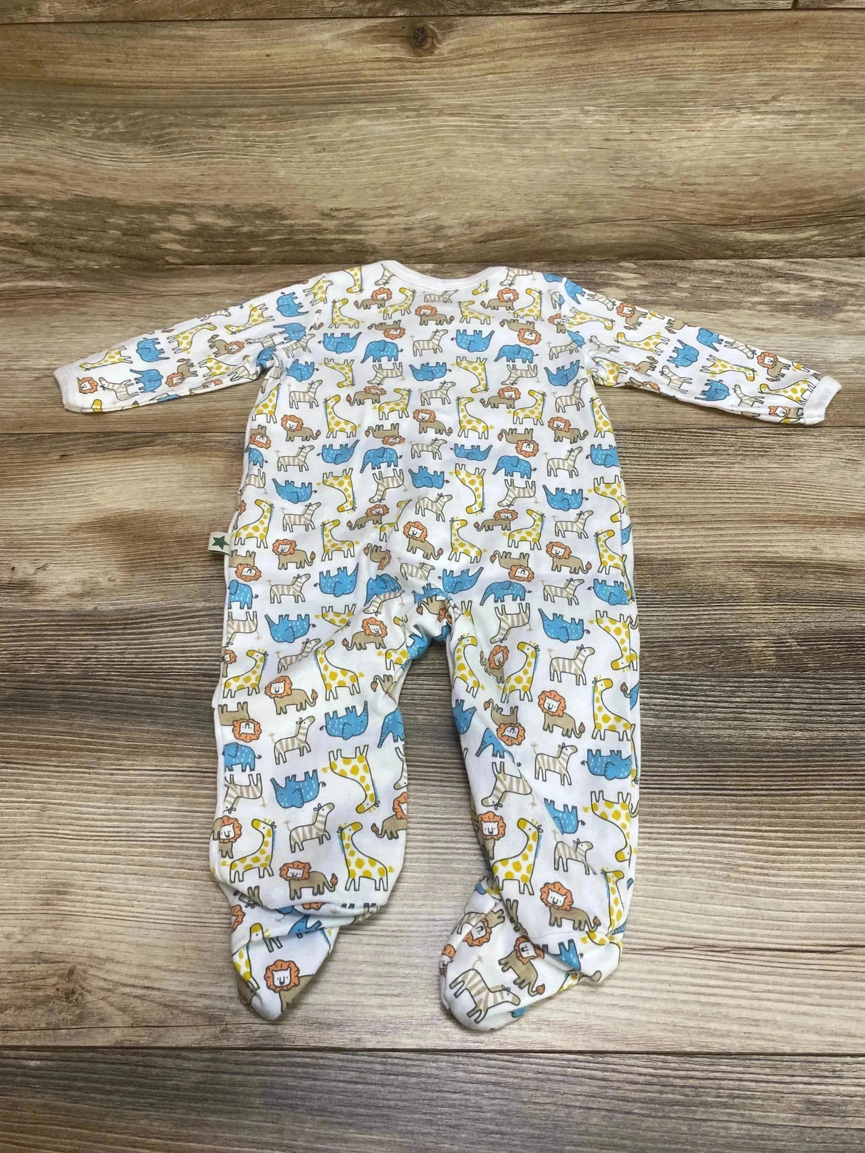 Millie & Myles Animal Print Sleeper White sz 3-6m