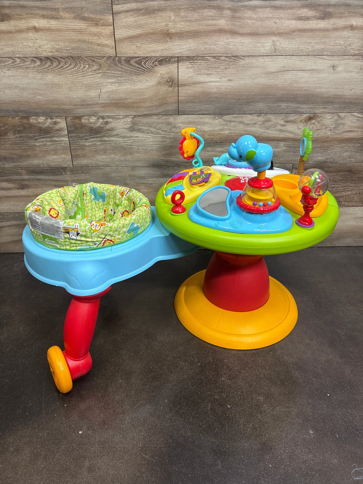 Bright Starts 3-in-1 Around We Go Activity Center in Zippity Zoo