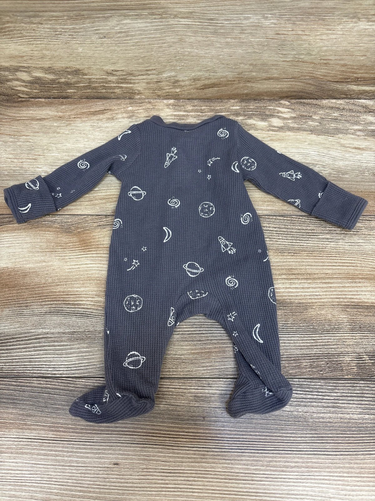 Carter's Waffle Knit Sleeper Grey sz Preemie