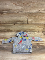 Adidas Full Zip Hooded Jacket Grey sz 9m