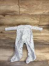 Simple Joys Ribbed Dinosaur Sleeper Grey sz 3-6m