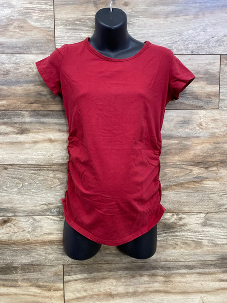 Bearsland Ruched Shirt Red sz Medium - Me n Mommy To Be