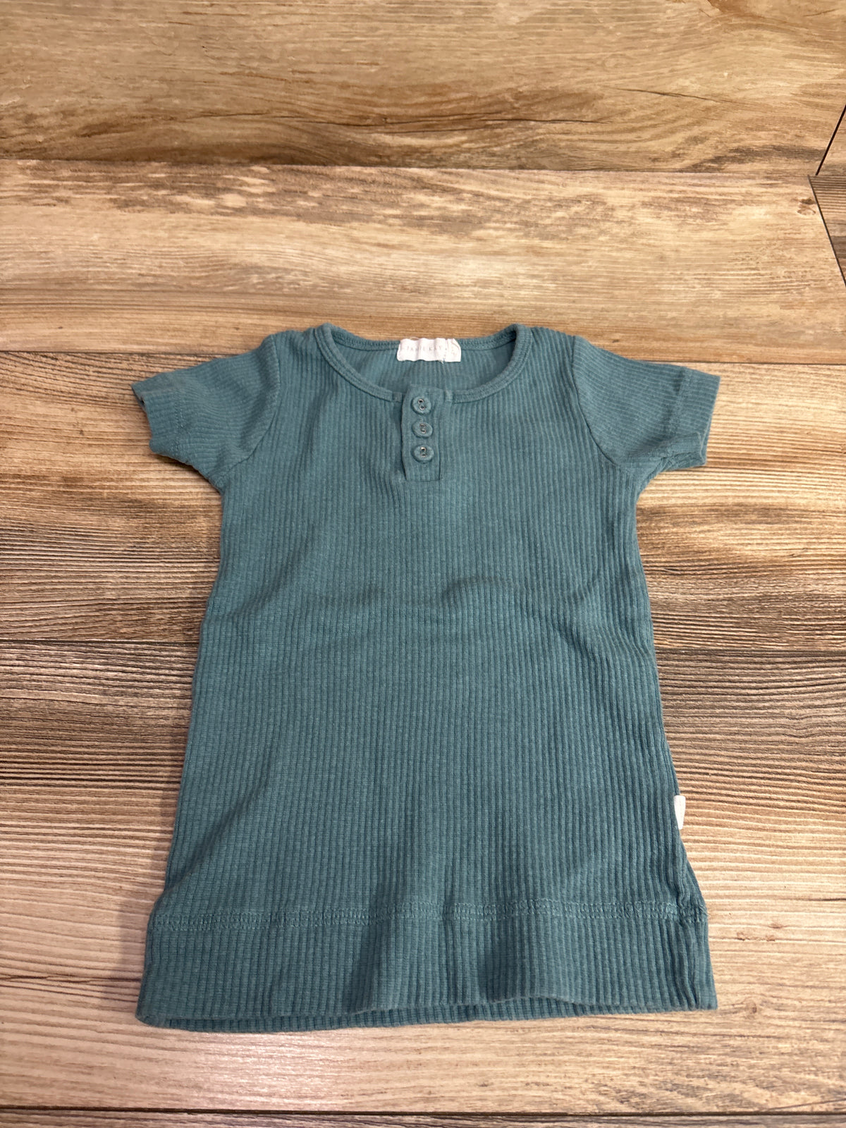 Jamie Kay Organic Cotton Modal Henley Tee Shirt Teal sz 3T
