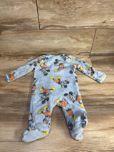 Disney Baby Mickey Mouse Plush Blanket Sleeper Light Blue sz 0-3m