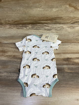 NEW Kyte Baby Bodysuit in Hedgehog White sz 0-3m