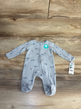 NEW Child Of Mine Waffle Knit Sky Sleeper Blue sz Newborn