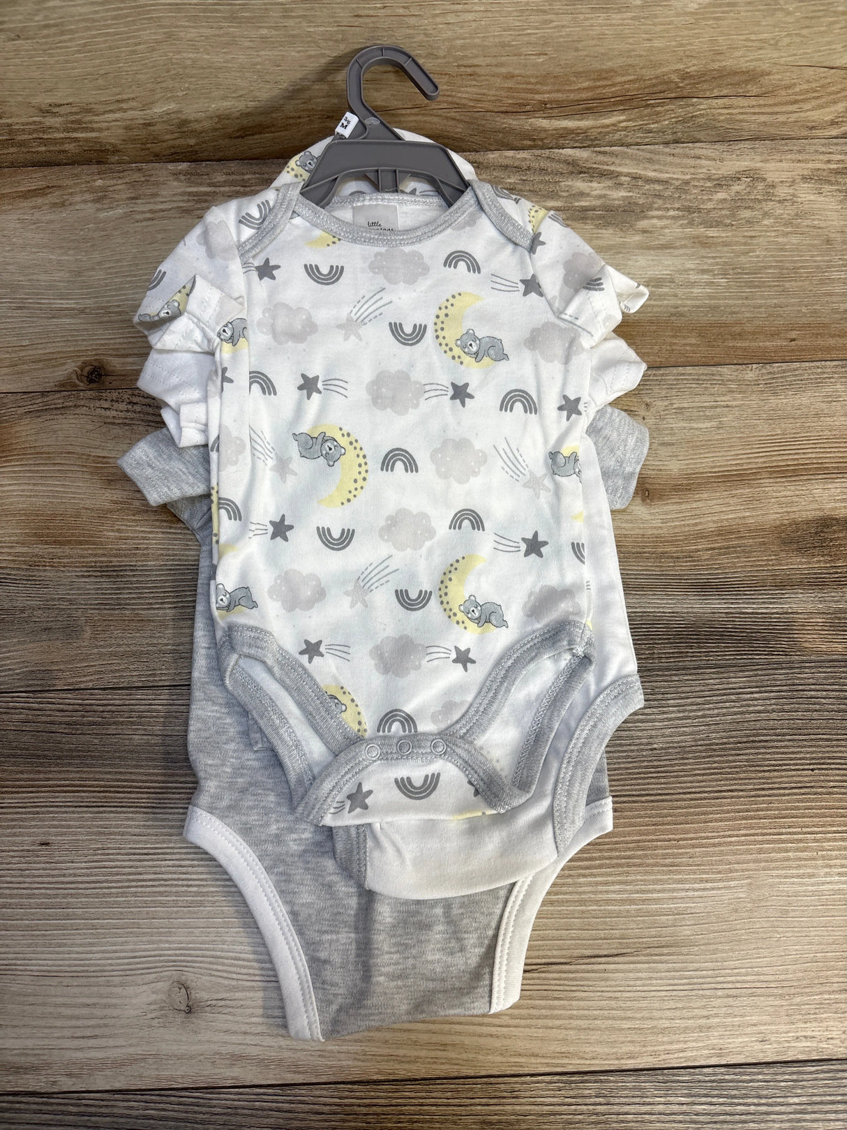 NEW Little Beginnings 5pc Layette Set Grey sz 3-6m