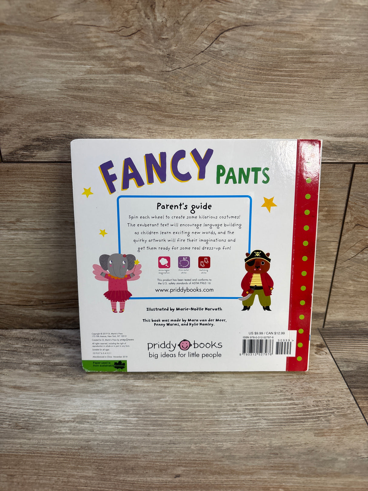 Fancy Pants Wheel Board Book