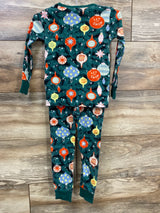 Old Navy 2pc Ornament Pajama Set Emerald sz 3T