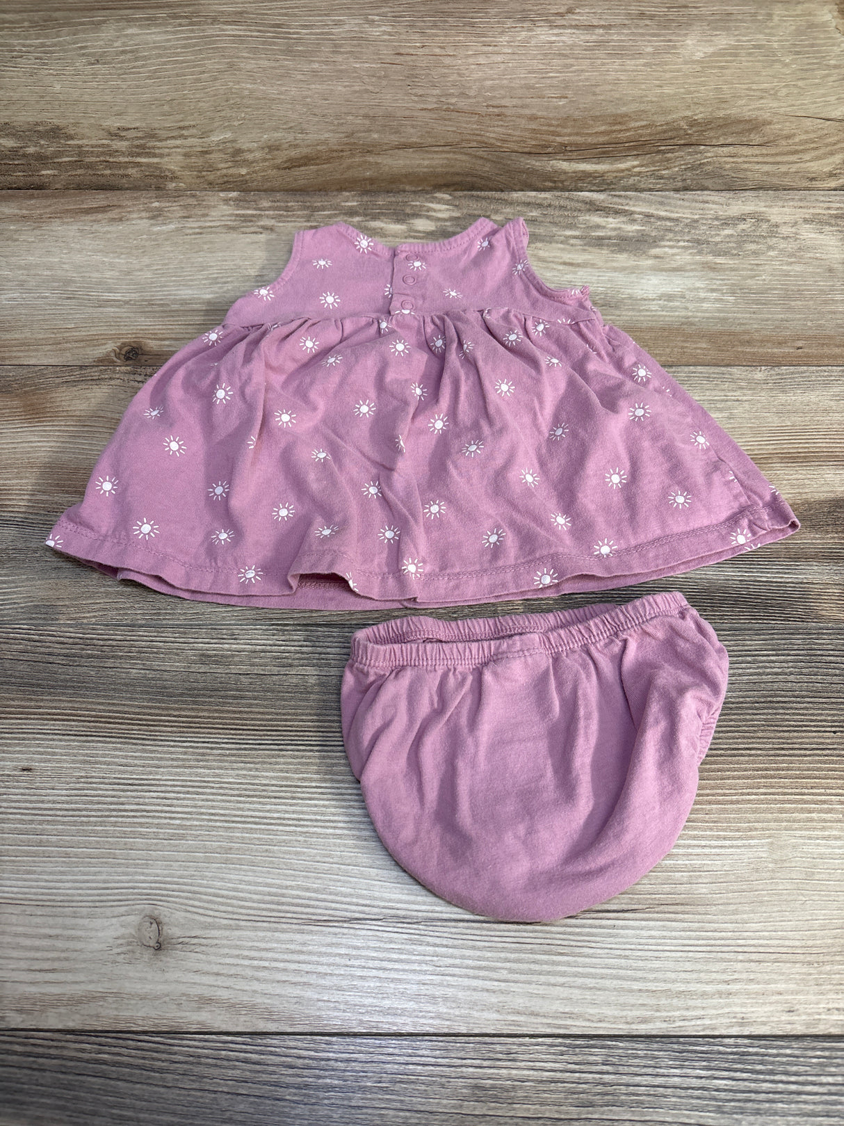 Carter's 2pc Sun Print Dress & Bloomers sz 6m