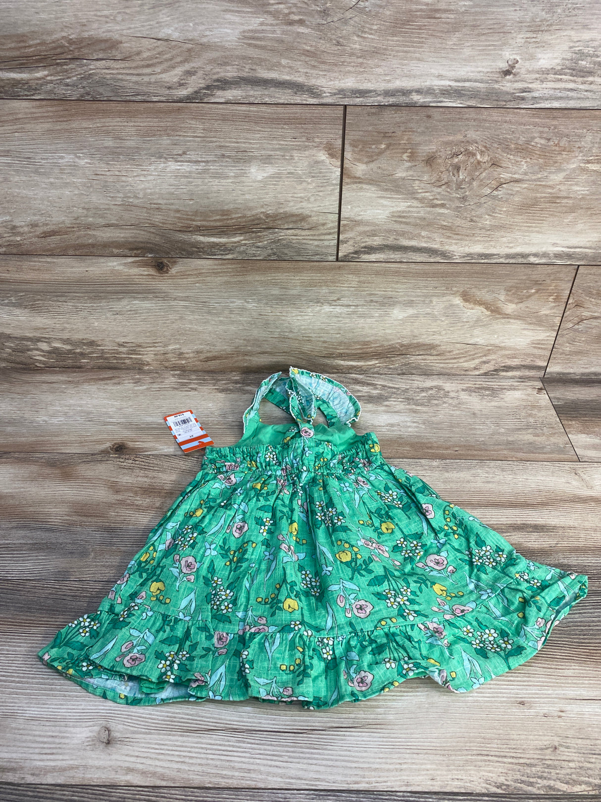 NEW Cat & Jack Floral Sleeveless Dress Green sz 2T