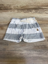 Baby Gap Striped Pull On Shorts White/Grey sz 3-6m