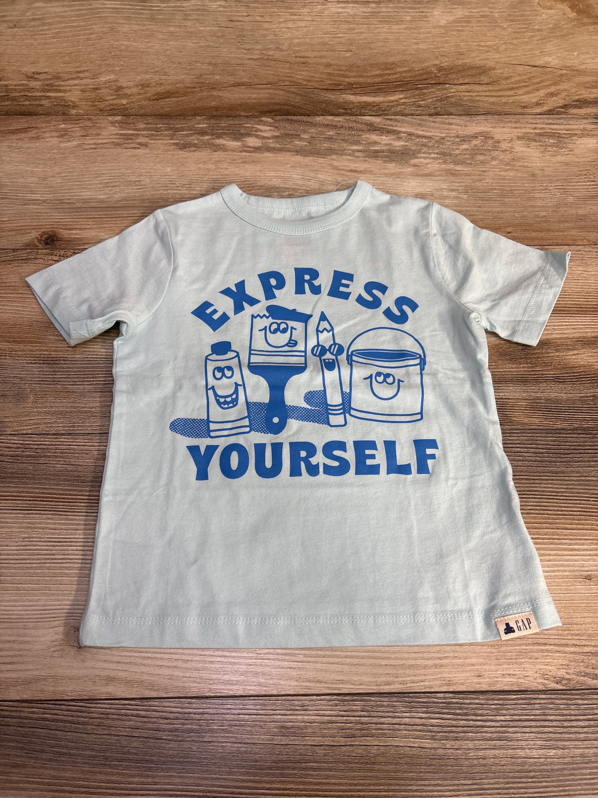 NEW Baby Gap Express Yourself Shirt Blue sz 4T
