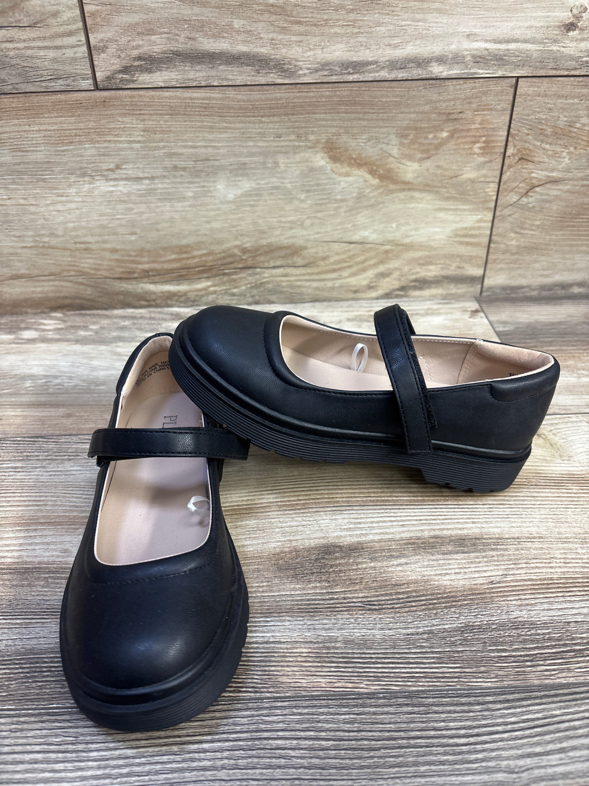 Children's Place Mary Jane Platform Shoes Black sz 1Y