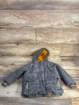 Rothschild Faux Fur Puffer Jacket Grey sz 18m