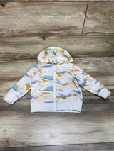 Cat & Jack Full Zip Hoodie White sz 2T