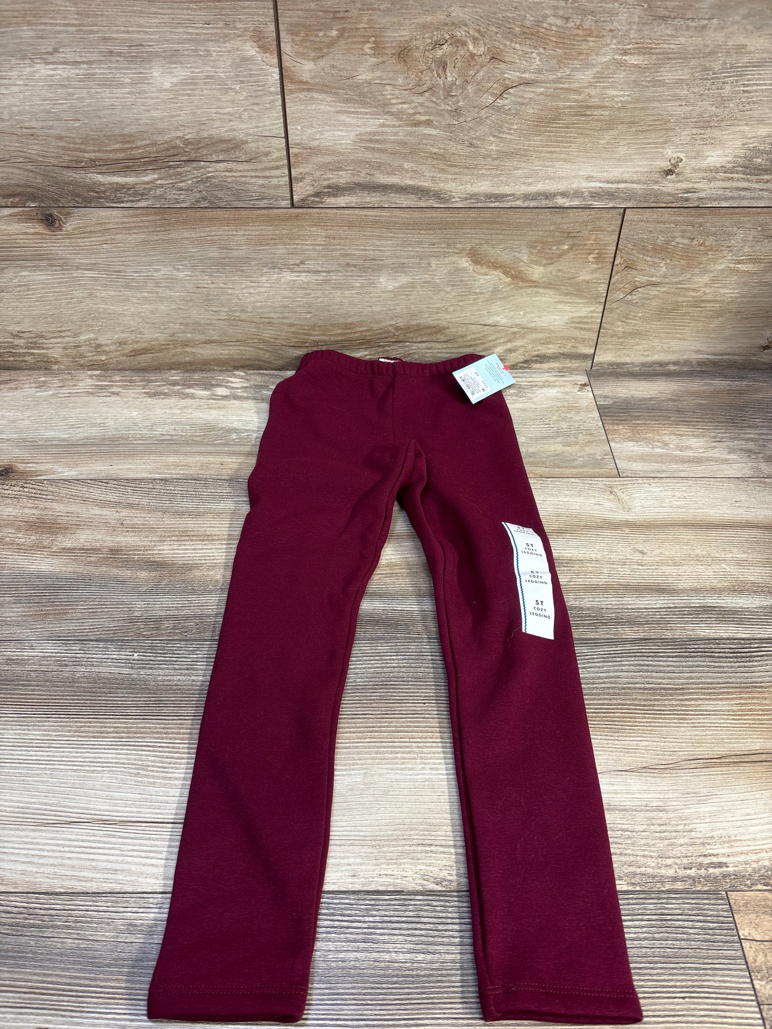 NEW Cat & Jack Cozy Leggings Burgundy sz 5T