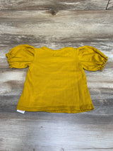 Disney Store Winnie the Pooh Gold Puff Sleeve Top sz 4T