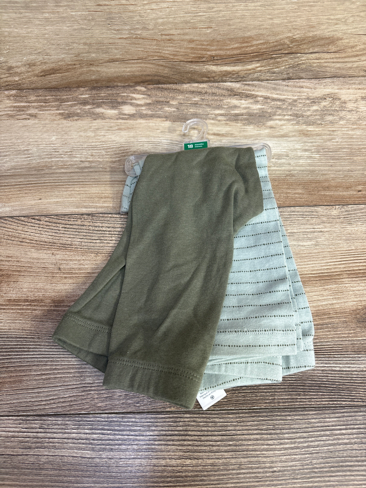 NWOT Just One You 2pk Pull On Pants Green sz 18m